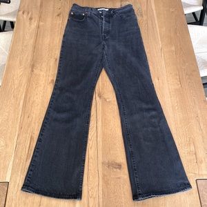 Levi’s ribcage bootcut jeans black wash woman’s size 28x33 great condition